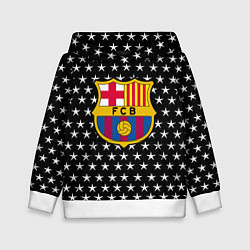 Толстовка-худи детская Barcelona звезды, цвет: 3D-белый