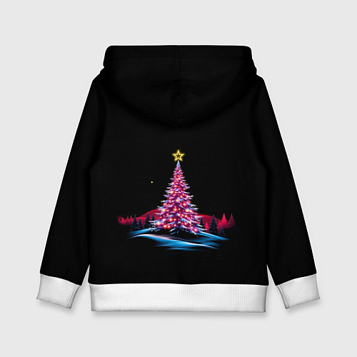 Детская толстовка New year eve in the forest / 3D-Белый – фото 2