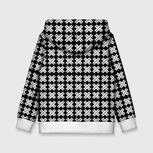 Детская толстовка Borussia pattern geometry / 3D-Белый – фото 2