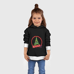 Толстовка-худи детская New year, цвет: 3D-белый — фото 2