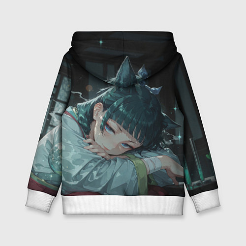 Детская толстовка Маомао с кошачьими ушками / 3D-Белый – фото 2