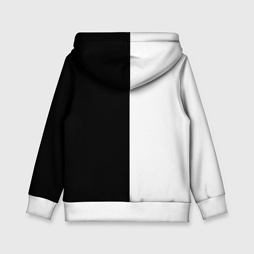 Детская толстовка Лучше вода у друга черно-белый арт / 3D-Белый – фото 2