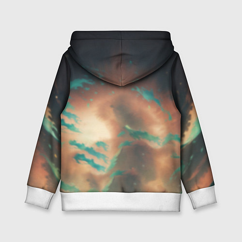 Детская толстовка Маомао на фоне облаков / 3D-Белый – фото 2