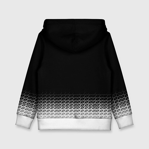 Детская толстовка Реал Мадрид текстура геометрия / 3D-Белый – фото 2