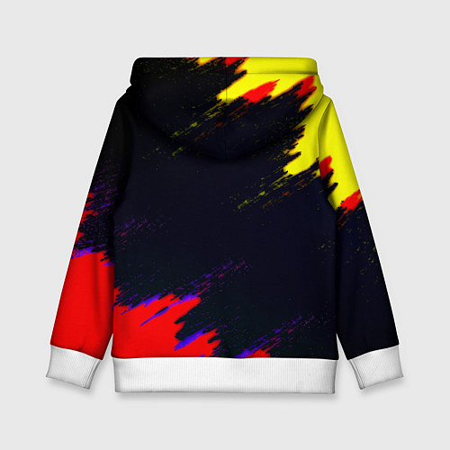 Детская толстовка Juventus краски текстура штрихи / 3D-Белый – фото 2