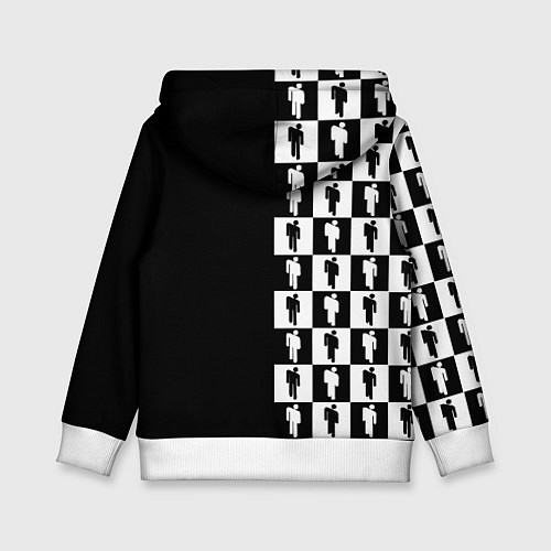 Детская толстовка Манчестер Юнайтед текстура люди / 3D-Белый – фото 2