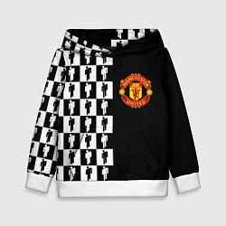 Детская толстовка Манчестер Юнайтед текстура люди