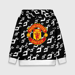 Толстовка-худи детская Манчестер Юнайтед x Jojo anime, цвет: 3D-белый