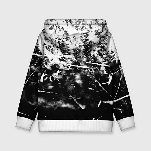 Детская толстовка Bayern Mnchen черно белая бумага / 3D-Белый – фото 2