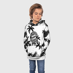 Толстовка-худи детская Бавария Мюнхен тропики, цвет: 3D-белый — фото 2