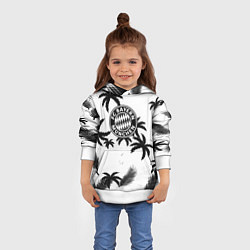 Толстовка-худи детская Бавария Мюнхен тропики, цвет: 3D-белый — фото 2