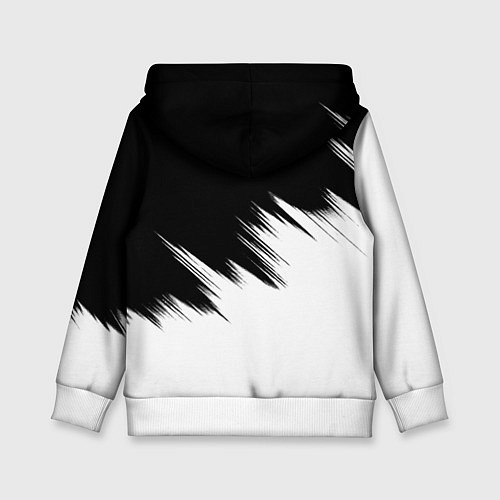Детская толстовка Бавария Мюнхен черно белые штрихи / 3D-Белый – фото 2