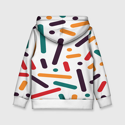 Детская толстовка Oval oil / 3D-Белый – фото 2