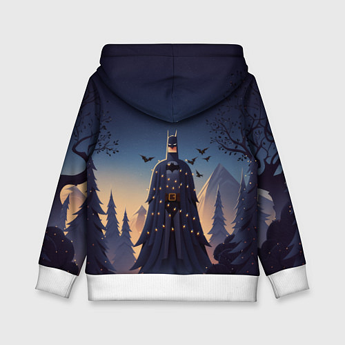 Детская толстовка Новогодний Бэтмен / 3D-Белый – фото 2