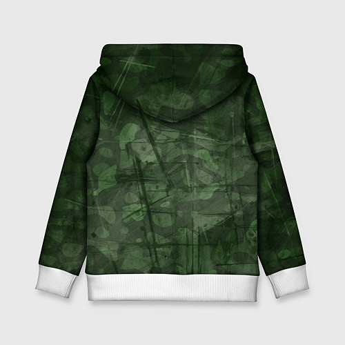 Детская толстовка Эмблема CS GO на камуфляжном фоне / 3D-Белый – фото 2