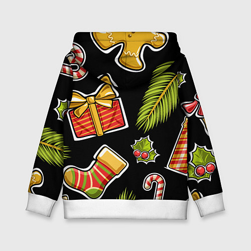 Детская толстовка Рождественский вайб / 3D-Белый – фото 2