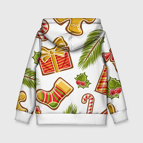 Детская толстовка Рождественский вайб / 3D-Белый – фото 2