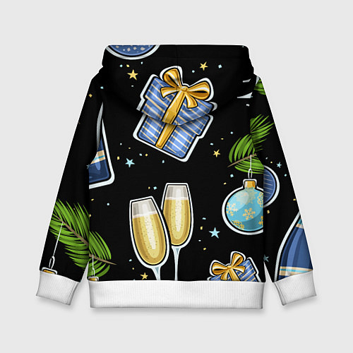 Детская толстовка Новогодний вайб / 3D-Белый – фото 2