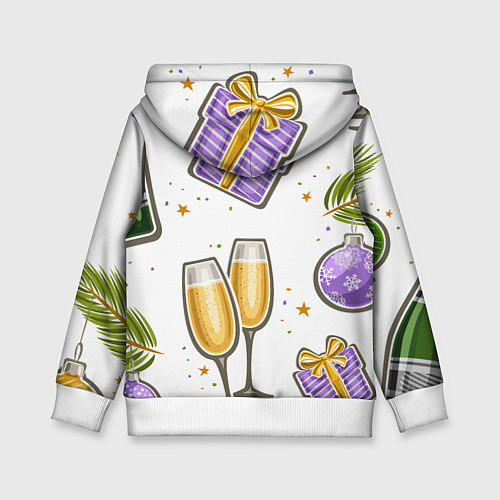 Детская толстовка Новогодний вайб / 3D-Белый – фото 2