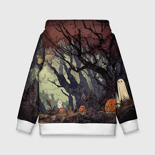 Детская толстовка Призрачный лес / 3D-Белый – фото 2