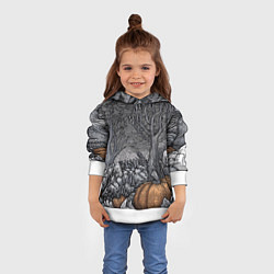 Толстовка-худи детская Осенние шалости духов, цвет: 3D-белый — фото 2