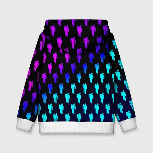 Детская толстовка Barcelona люди градиент неон / 3D-Белый – фото 2