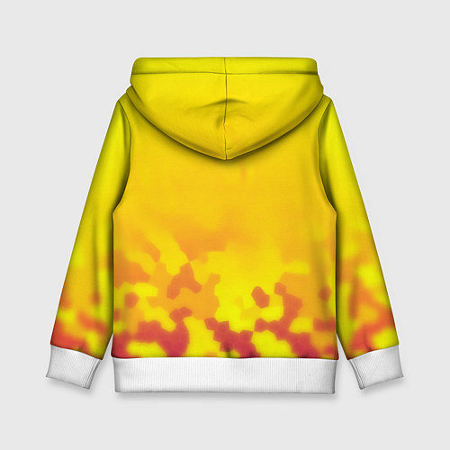 Детская толстовка Borussia камуфляж желтый текстура / 3D-Белый – фото 2