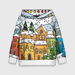 Детская толстовка Новогодний снегопад