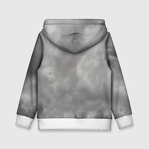 Детская толстовка Мистический ворон в руническом компасе вегвизир / 3D-Белый – фото 2