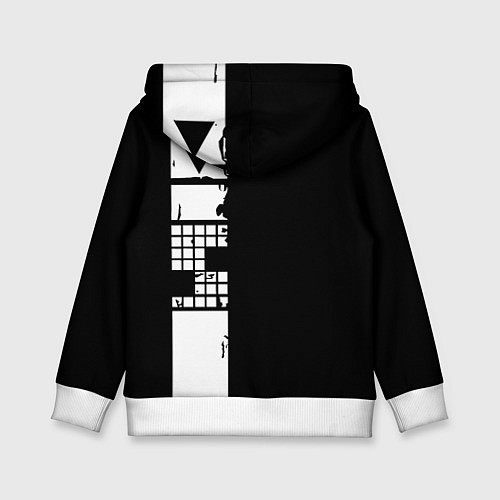 Детская толстовка Ювентус геометрия белая / 3D-Белый – фото 2