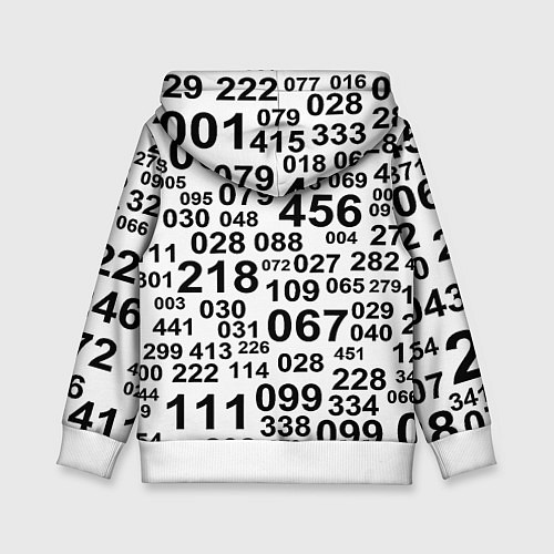 Детская толстовка Лестер сити цифры символы / 3D-Белый – фото 2