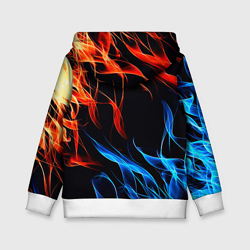 Детская толстовка Манчестер Юнайтед огонь битва / 3D-Белый – фото 2