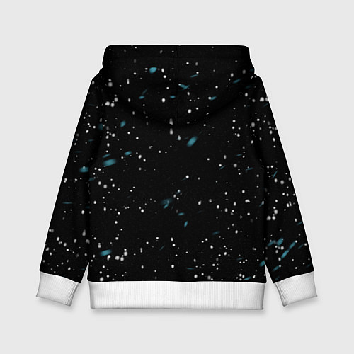 Детская толстовка Лошадь на снегу / 3D-Белый – фото 2