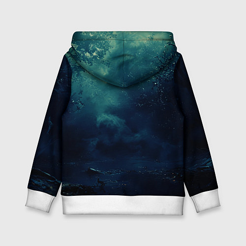 Детская толстовка Тыква призрак / 3D-Белый – фото 2