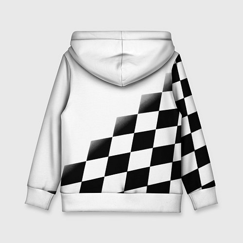 Детская толстовка Ювентус клетка краски / 3D-Белый – фото 2
