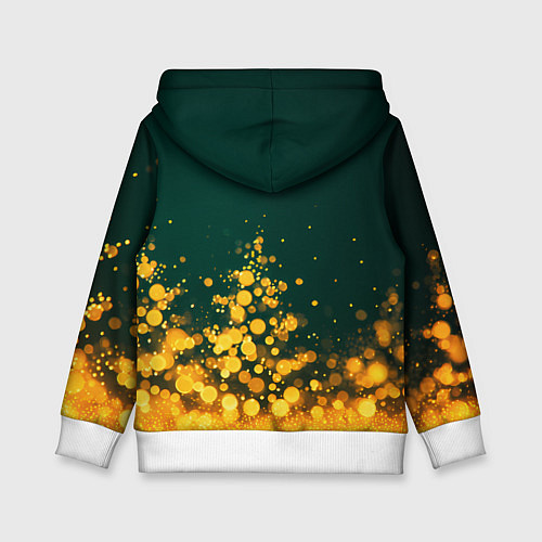 Детская толстовка Новогодние елочки из боке / 3D-Белый – фото 2