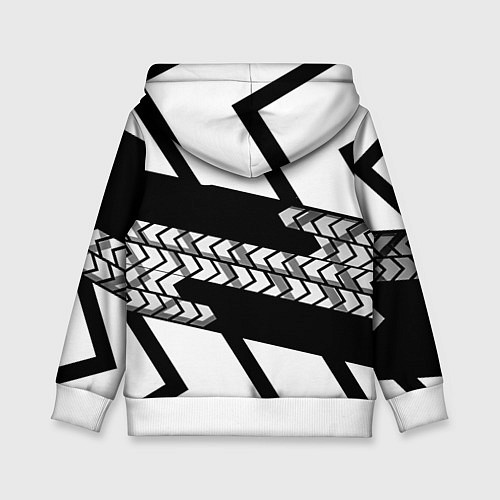 Детская толстовка Реал Мадрид краски полосы / 3D-Белый – фото 2