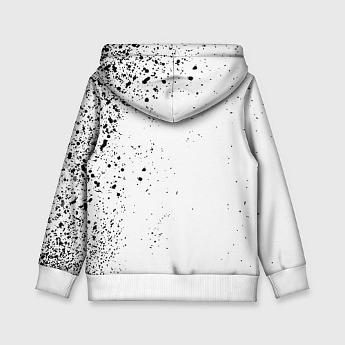 Детская толстовка Реал Мадрид черно белые краски / 3D-Белый – фото 2