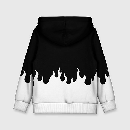 Детская толстовка Реал Мадрид огонь белый / 3D-Белый – фото 2
