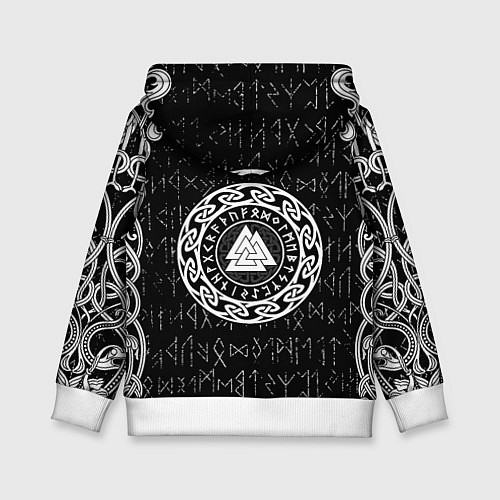 Детская толстовка Волки воины с символикой / 3D-Белый – фото 2
