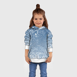 Толстовка-худи детская Налипший снег, цвет: 3D-белый — фото 2