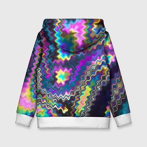 Детская толстовка Абстракция переливы / 3D-Белый – фото 2