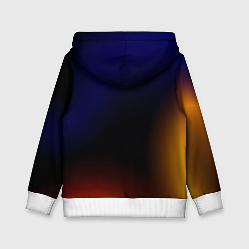 Детская толстовка Color black red blue / 3D-Белый – фото 2