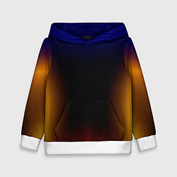 Толстовка-худи детская Color black red blue, цвет: 3D-белый