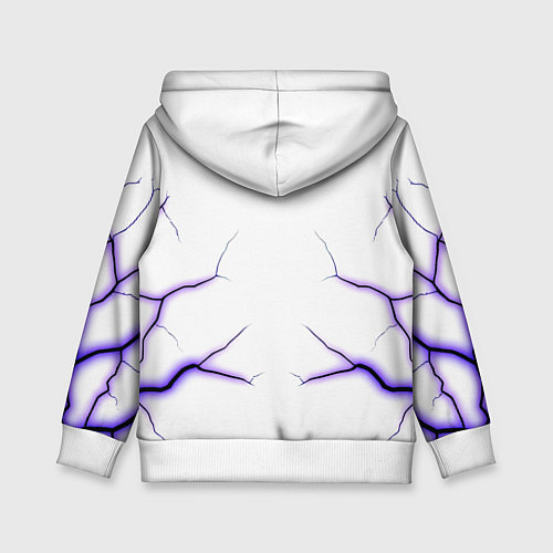 Детская толстовка Color white purple / 3D-Белый – фото 2