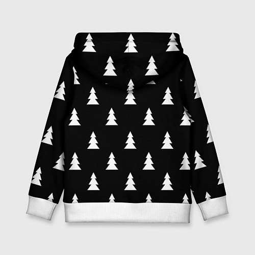 Детская толстовка Ювентус ёлочки паттерн / 3D-Белый – фото 2