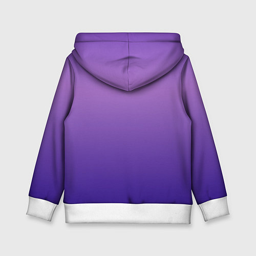 Детская толстовка The color is purple / 3D-Белый – фото 2