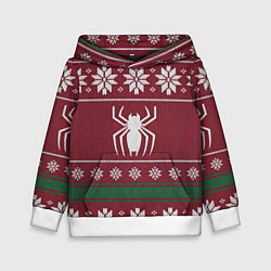 Детская толстовка Рождественский свитер Человека паука
