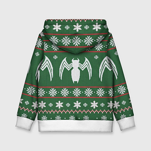 Детская толстовка Рождественский свитер Венома / 3D-Белый – фото 2