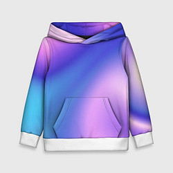 Толстовка-худи детская Color multicolored gradient, цвет: 3D-белый